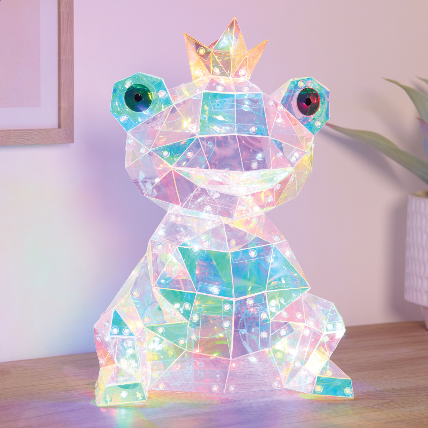 Crystal Effect Iridescent Frog Light Image 2