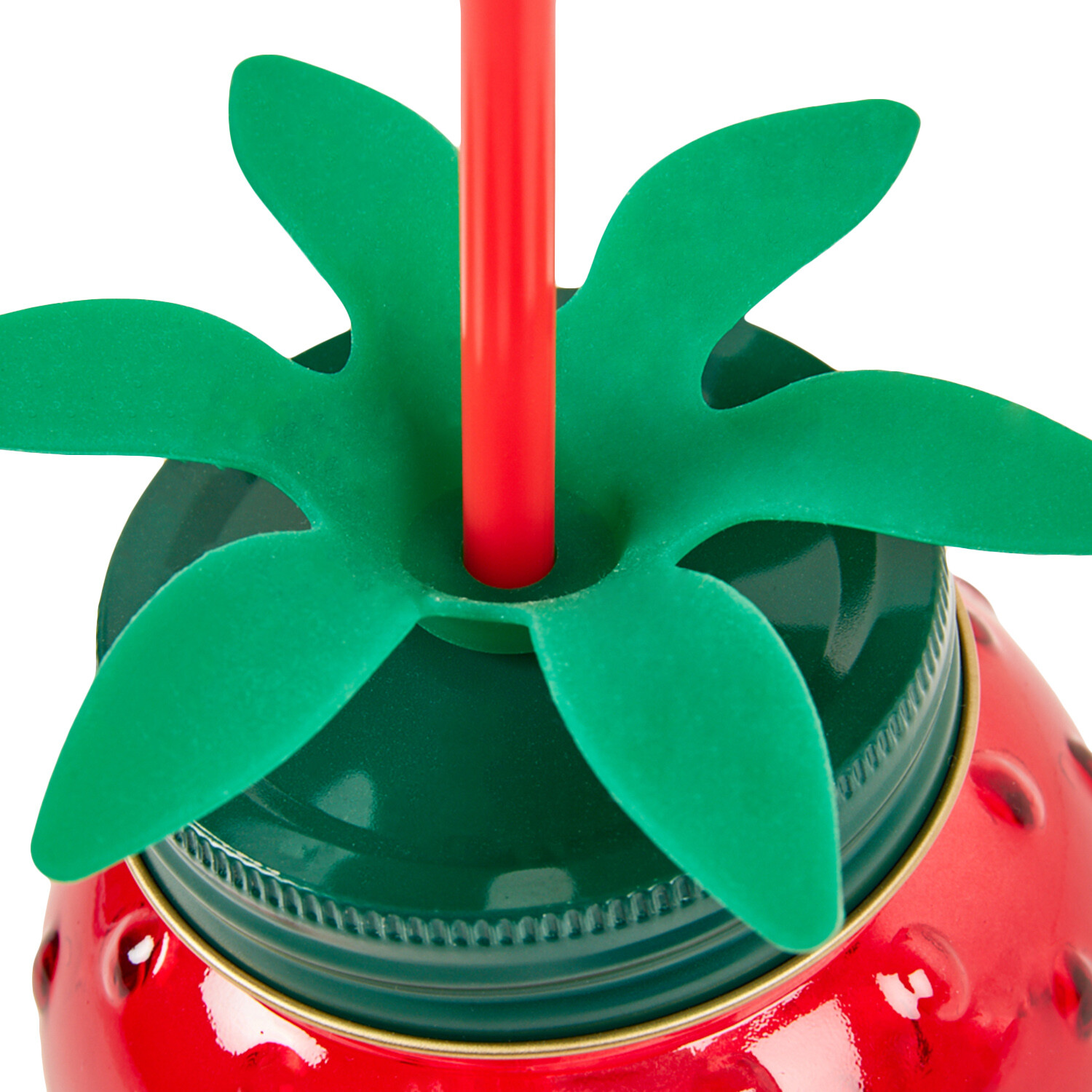 Strawberry Drinking Jar - Red Image 3