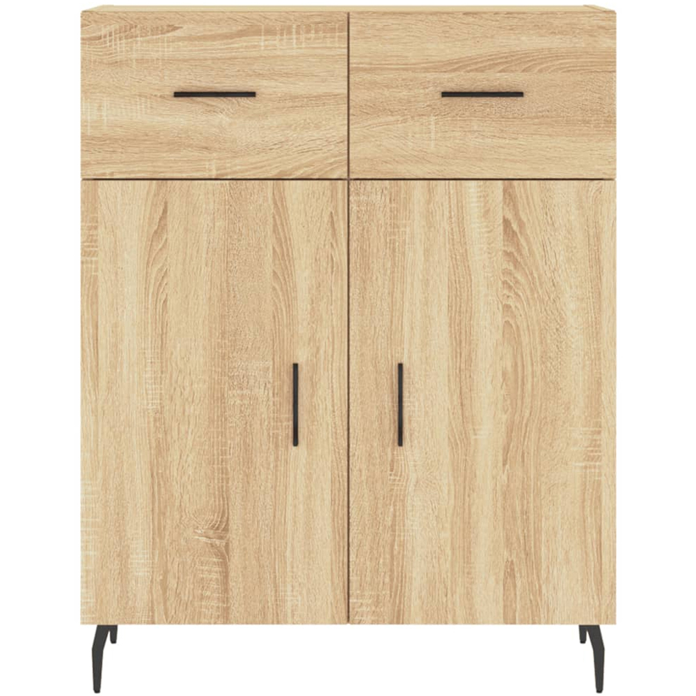 vidaXL 2 Door 2 Drawer Sonoma Oak Highboard Image 8