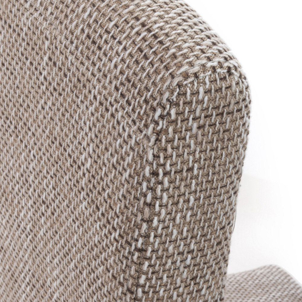 Baxter Set of 2 Oatmeal Tweed Dining Chair Image 5