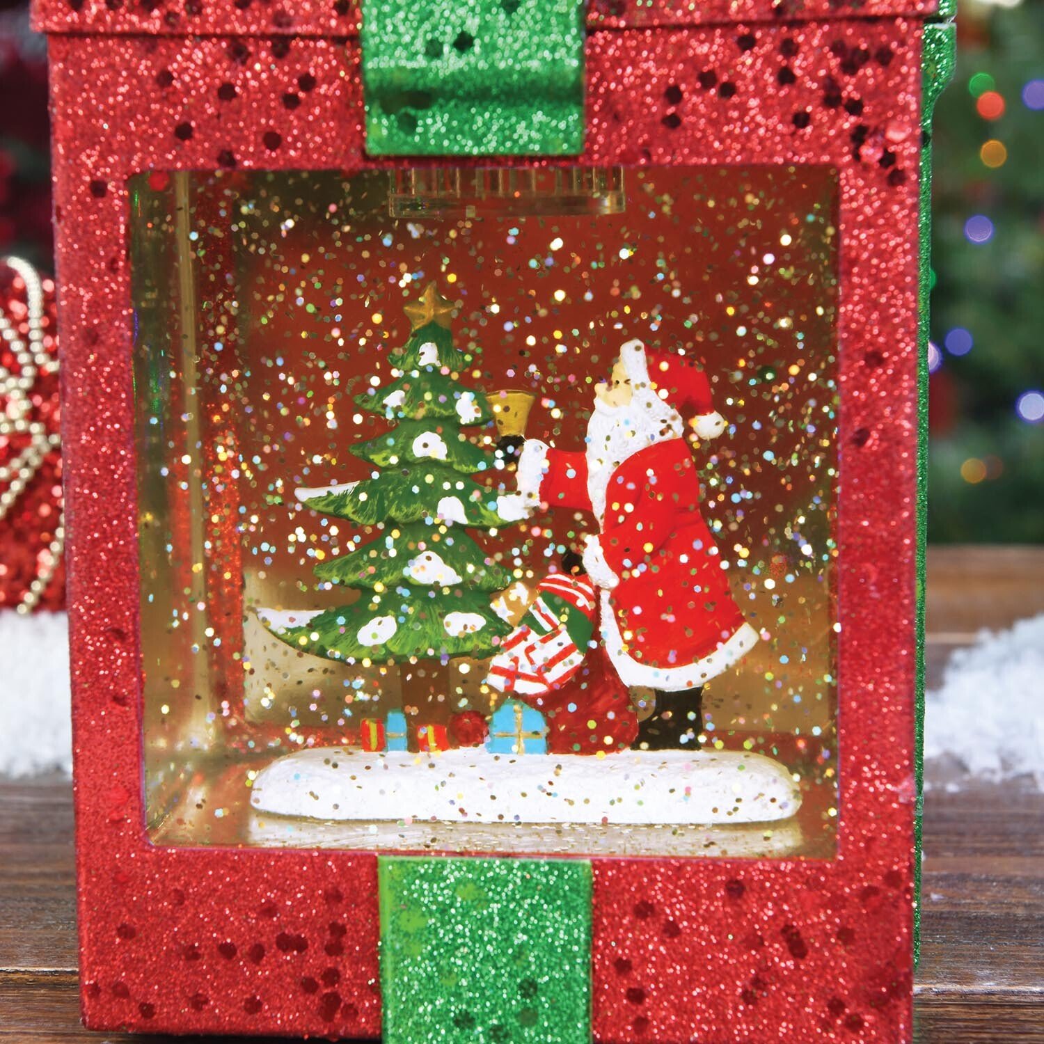 Warm White LED Acrylic Giftbox Christmas Decoration Image 4