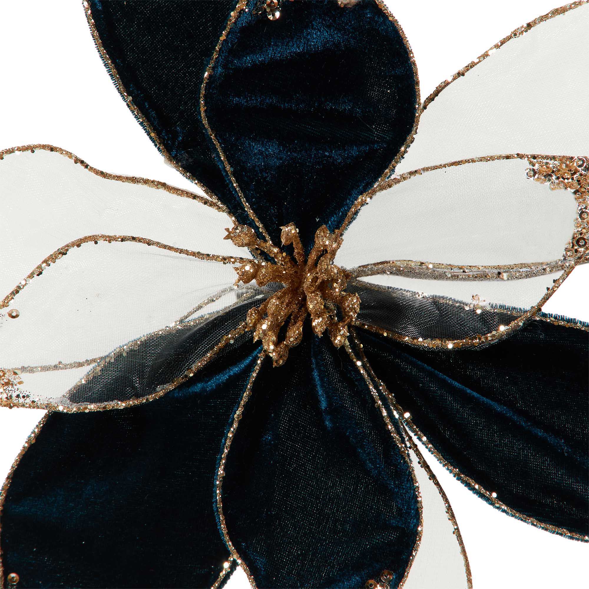 Elegant Flower Clip Emerald - Emerald Image 2