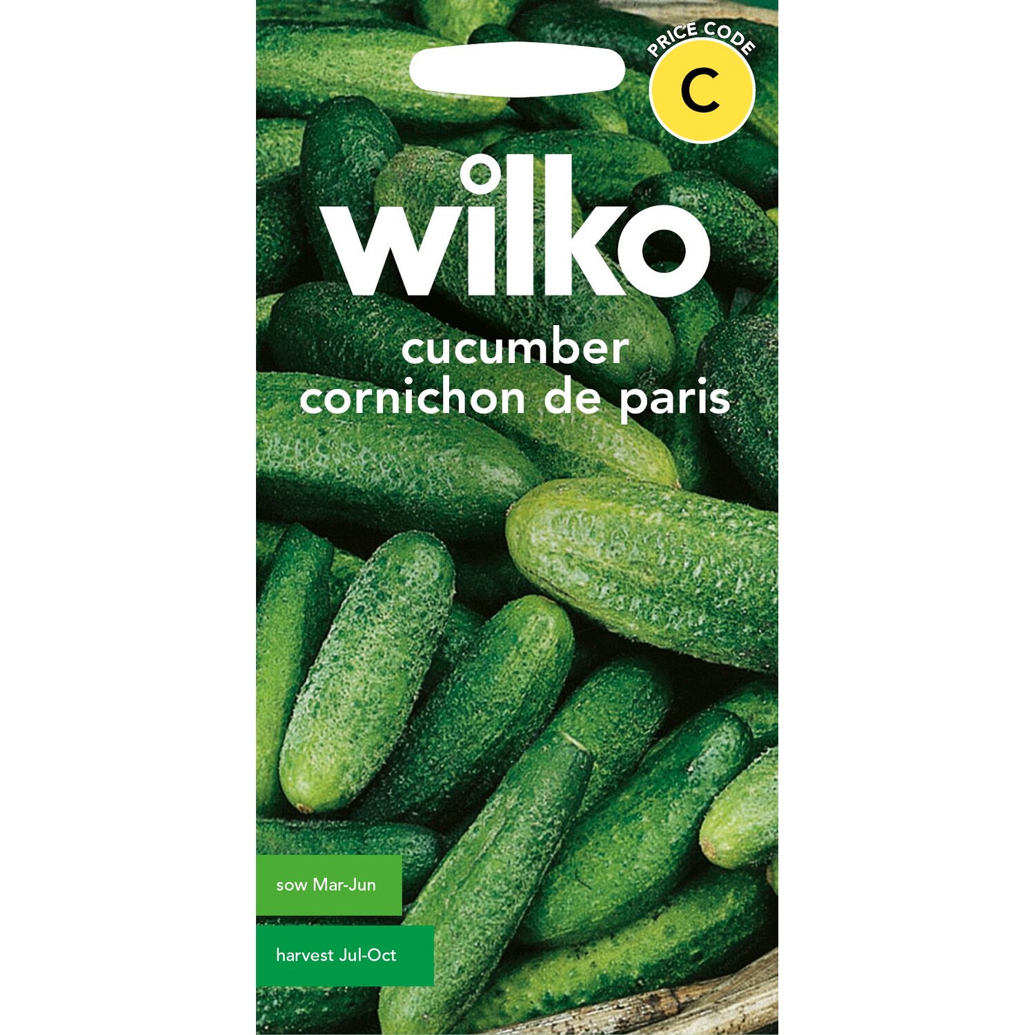 Wilko Cucumber Cornichon De Paris Seeds Image 1