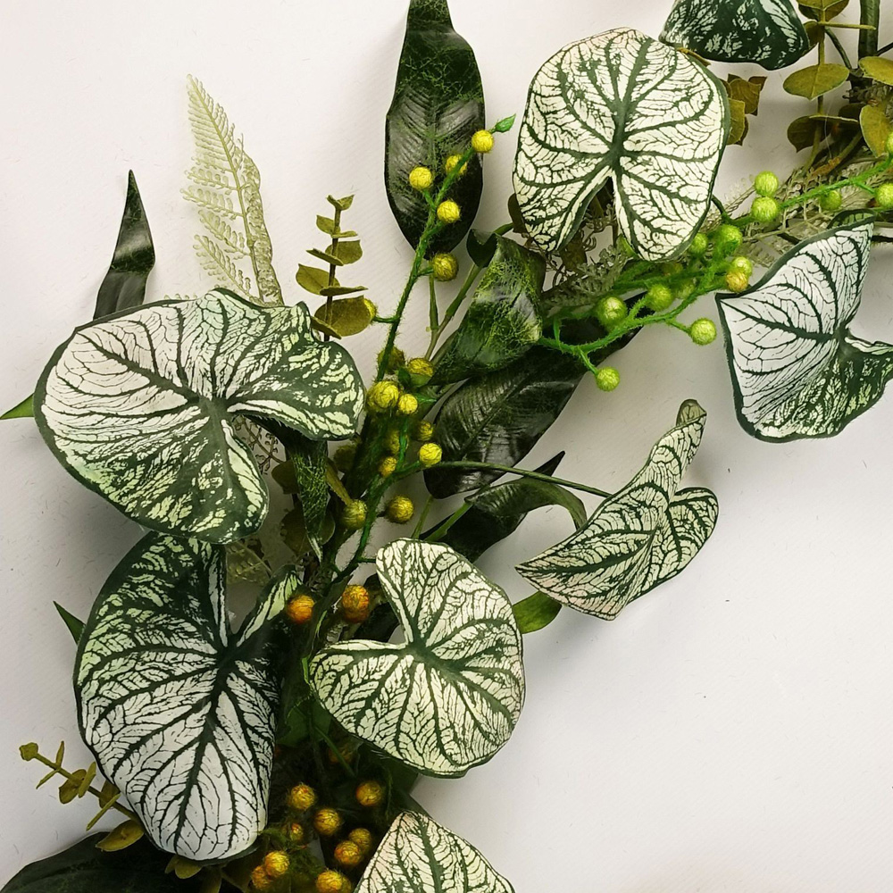 Leaf Trailing Alocasia Sinuata Hanging Artificial Plant 5ft Image 2