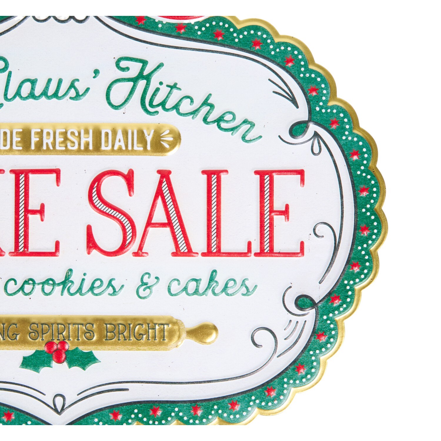 Retro Hanging Bake Sale Wall Art Multicolour Image 2