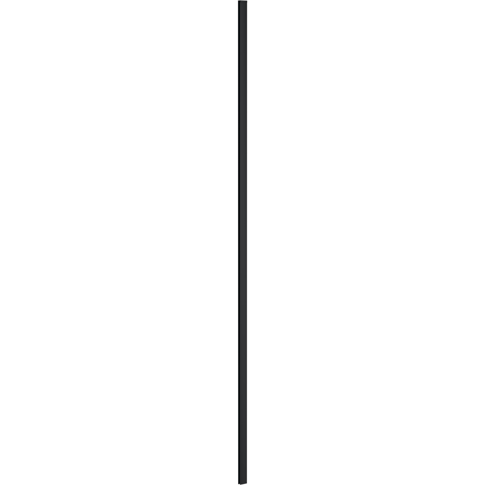 nuie Matt Black Wetroom Wall Channel 1850mm Image 1