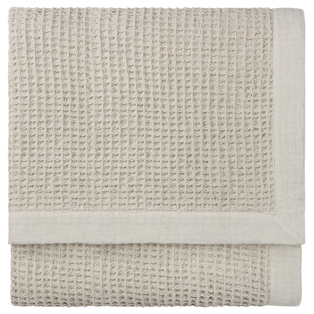 Yard Canopy Taupe Waffle Throw 240 x 260cm Image 1