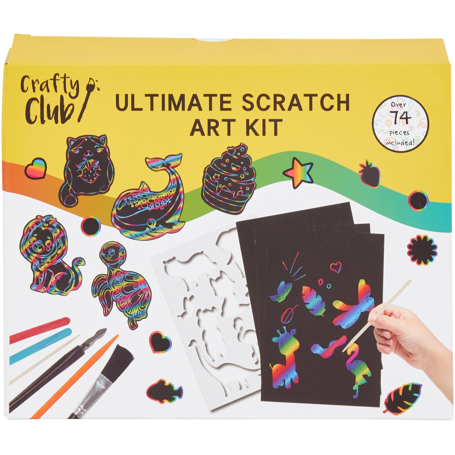 Crafty Club Kids Ultimate Scratch Art Kit Image 1
