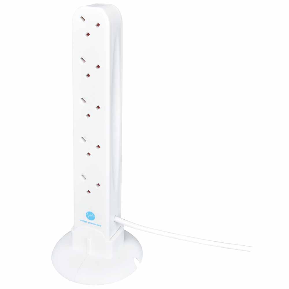 Wilko 10 Socket Extension Tower with USB Image 7