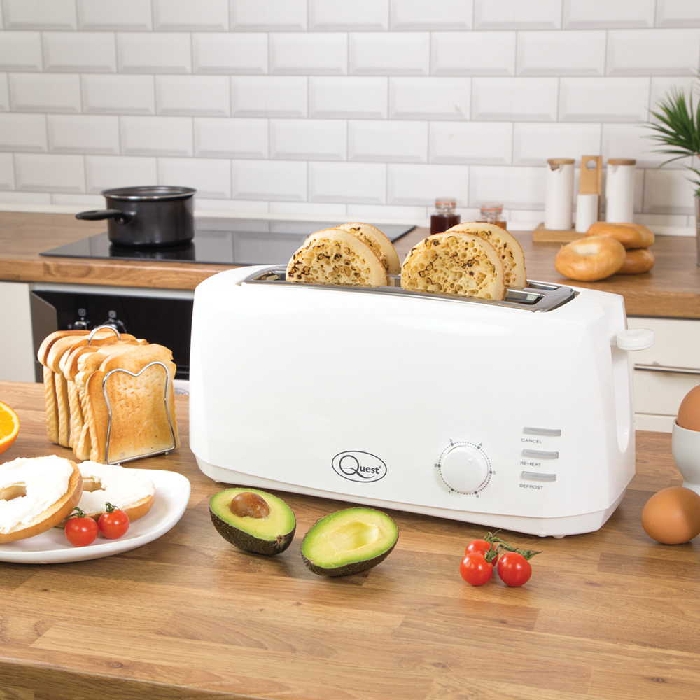 Benross White 4 Slice Cool Touch Toaster 1400W Image 3