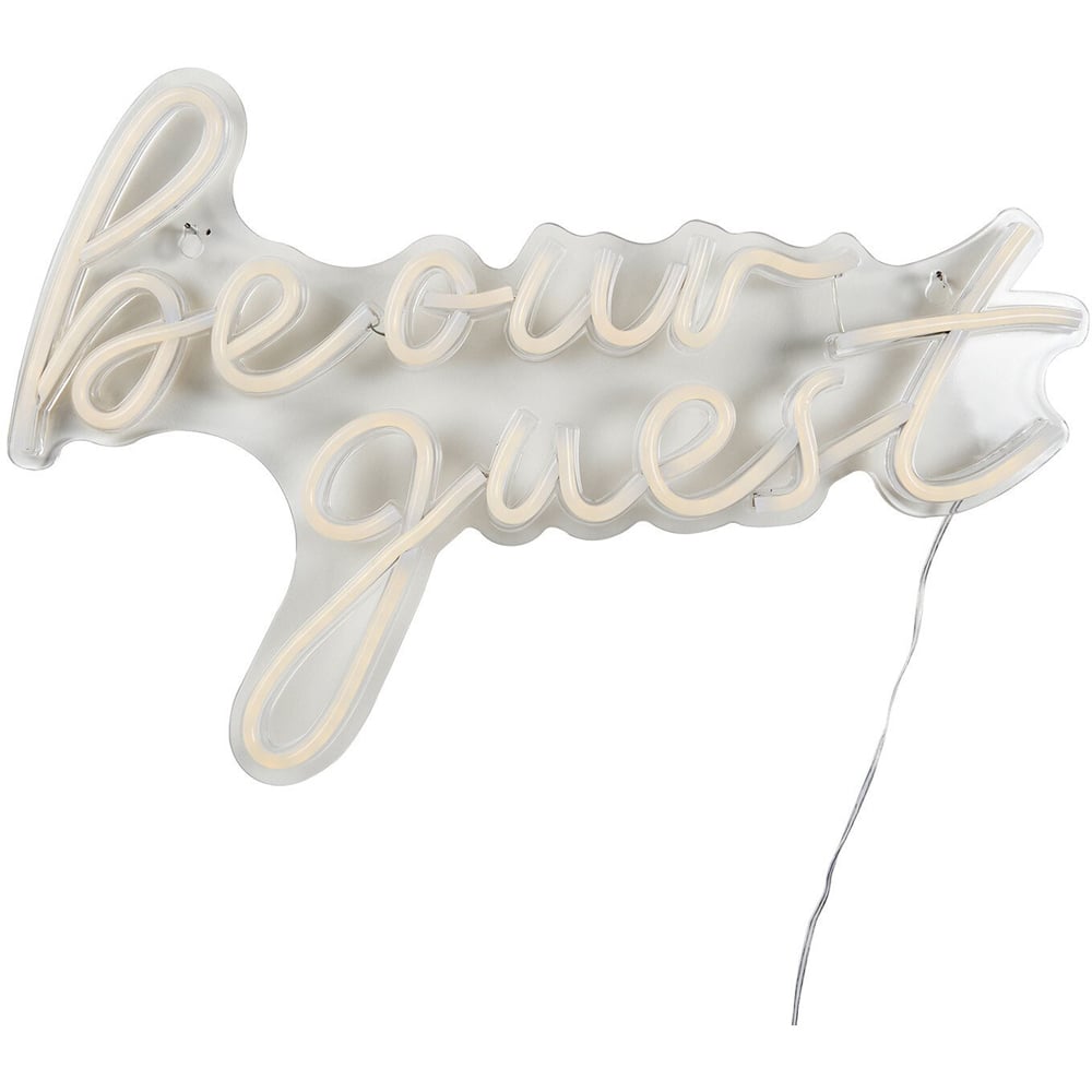 Be Our Guest Neon Sign - Warm White Image 2