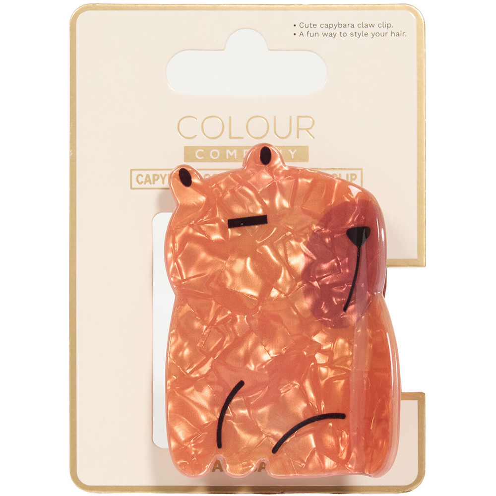 Capybara Collection Claw Clip Brown Image 3