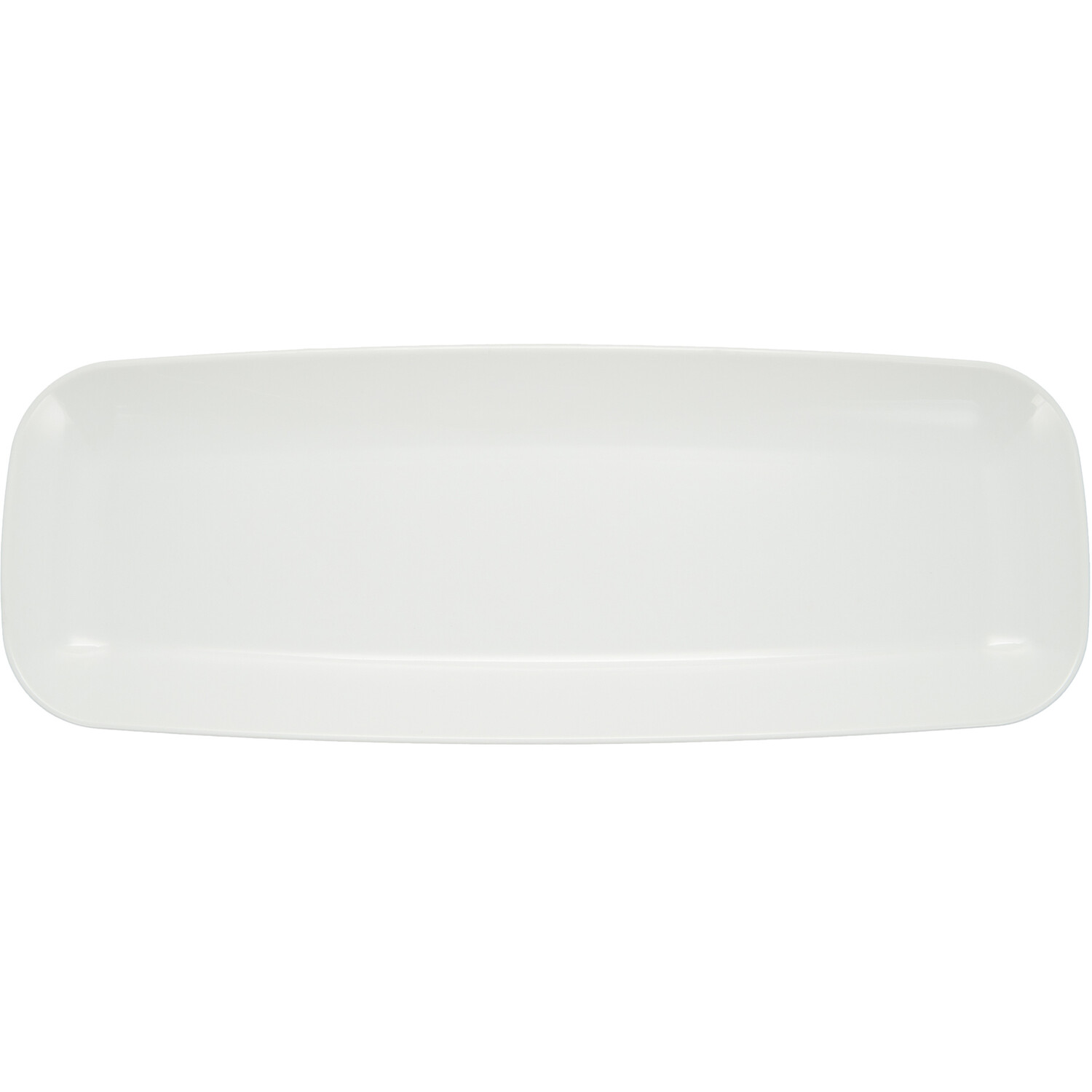 Pack of 2 Long Rectangle Serving Platters - White Image 2