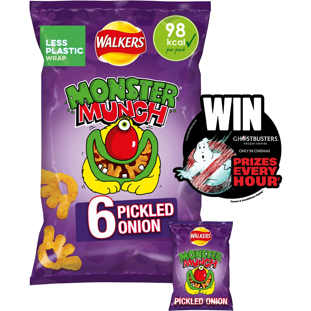 Walkers Monster Munch Pickled Onion 6 Pack Image
