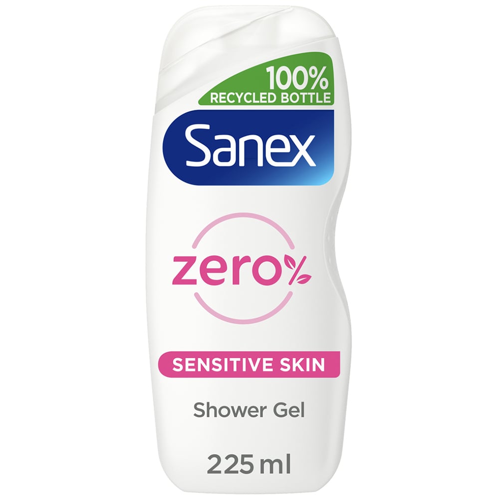 Sanex 2 in 1 Sensitive Skin Shower Gel Case of 6 x 225ml Image 2