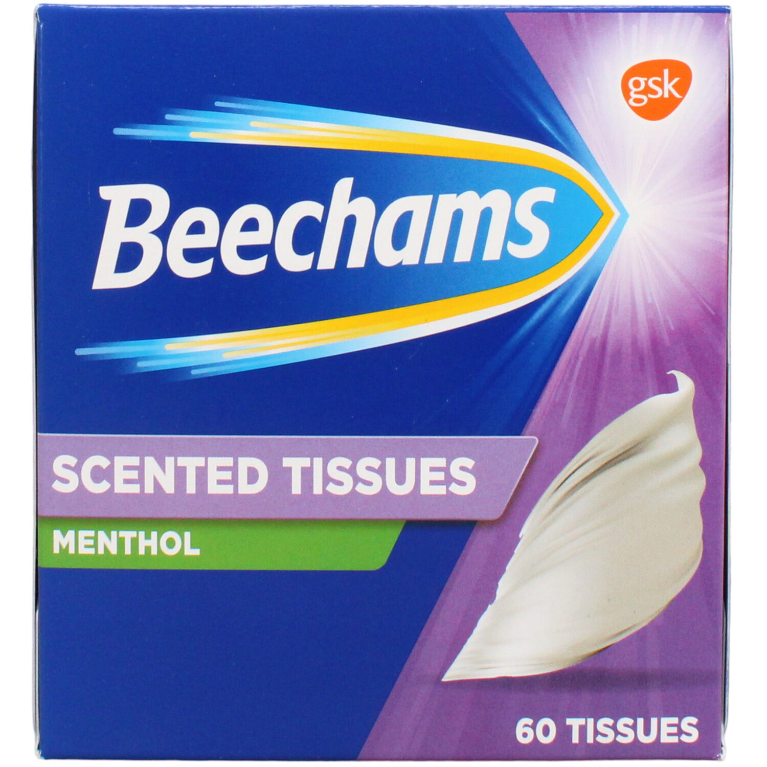 BEECHAMS MENTHOL BOX TISSUES 60?S White Image 1