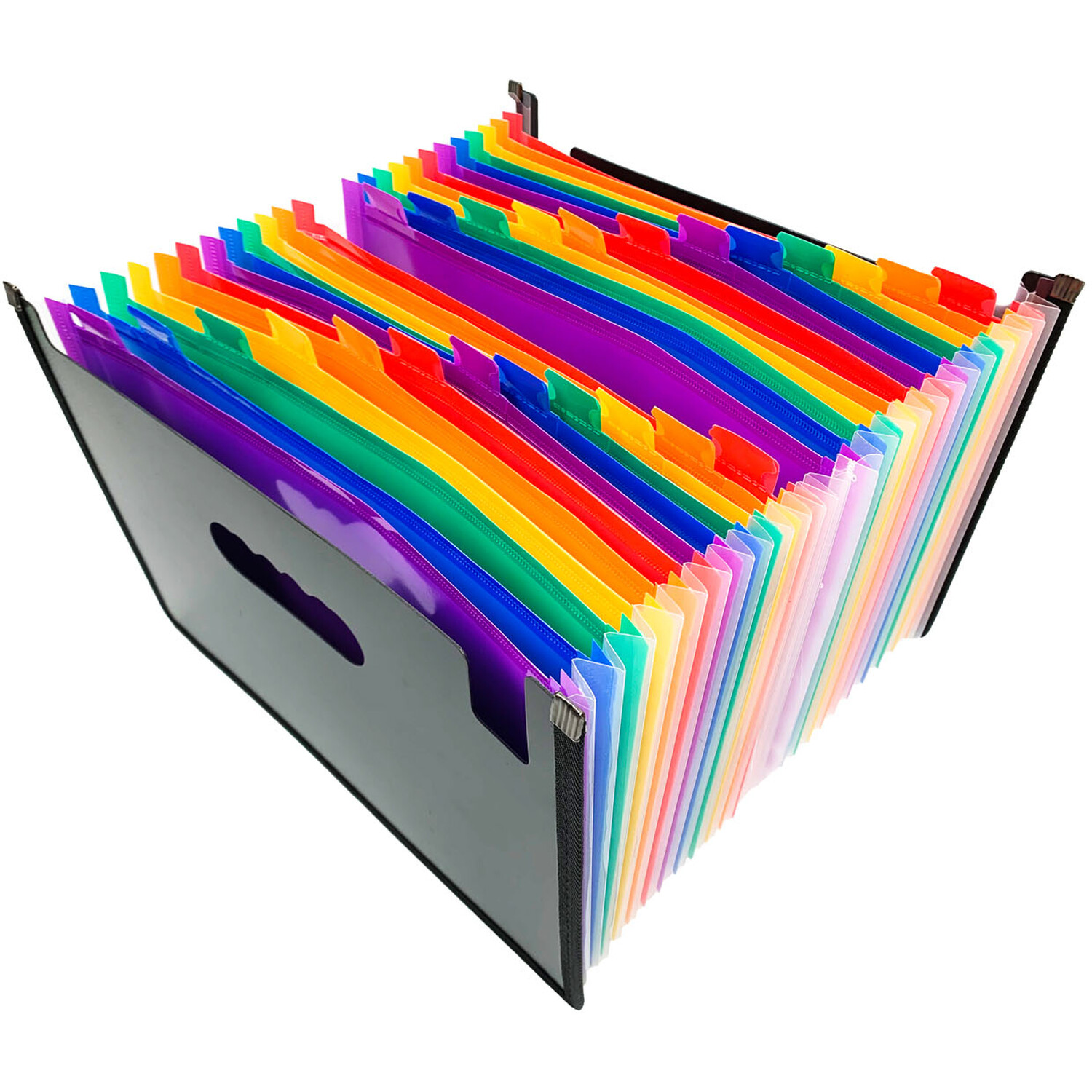 i-doodle Rainbow Expanding Box File Image 1