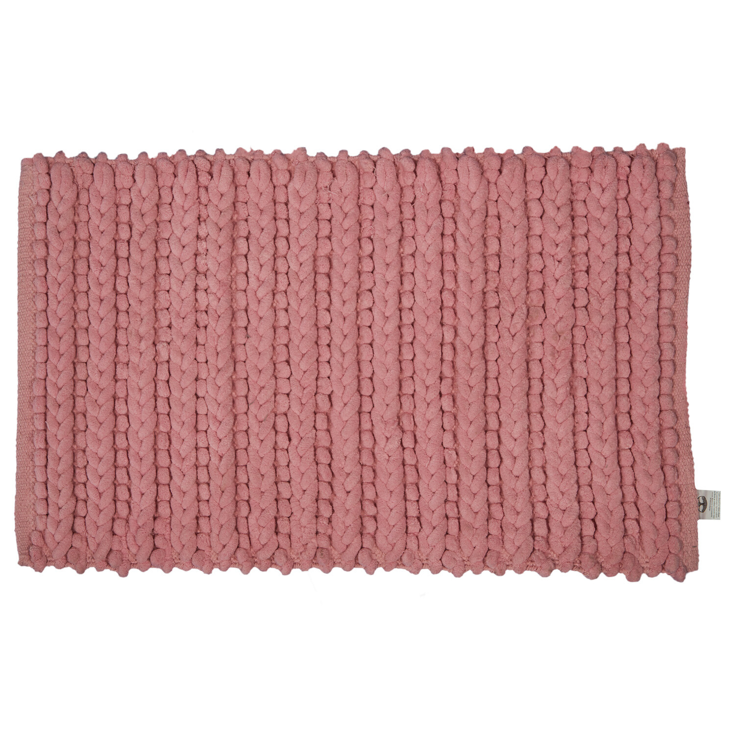 Knit Bath Mat - Pink Image 1