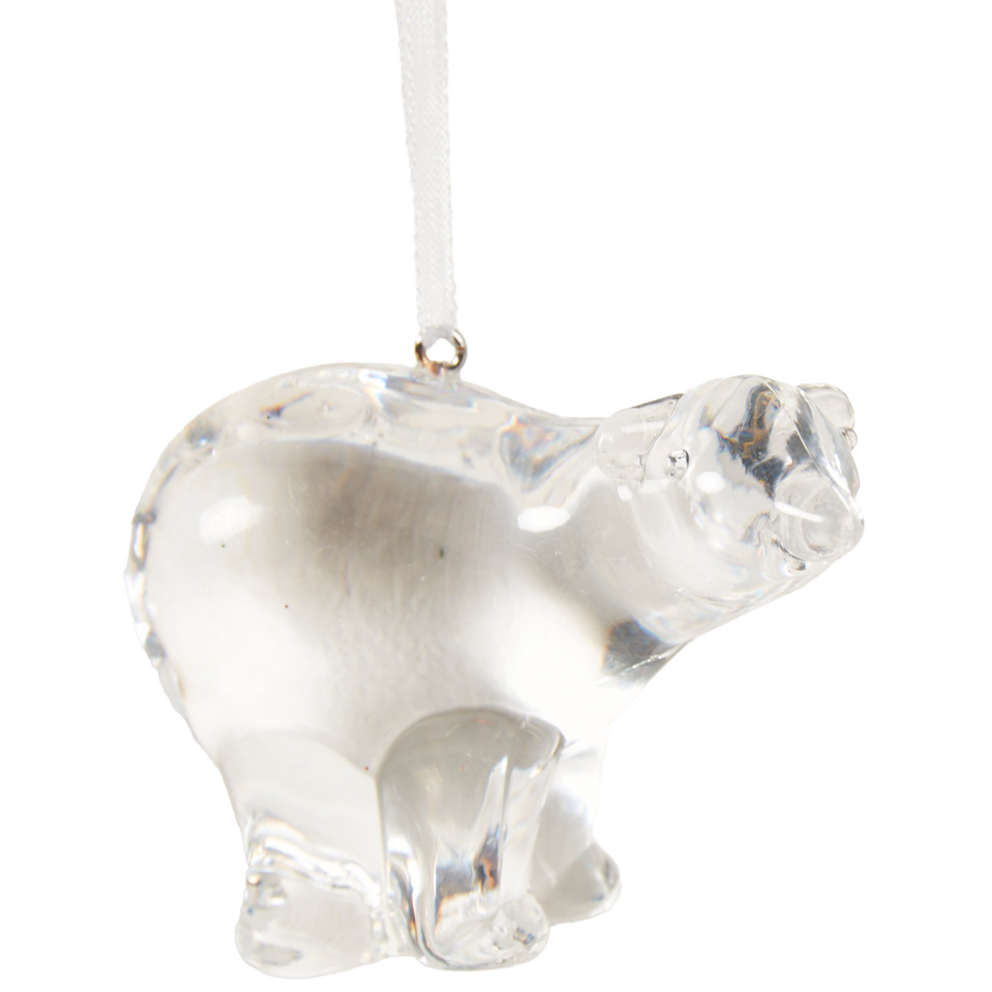 Set of 3 Acrylic Polar Bears - Silver Image 3