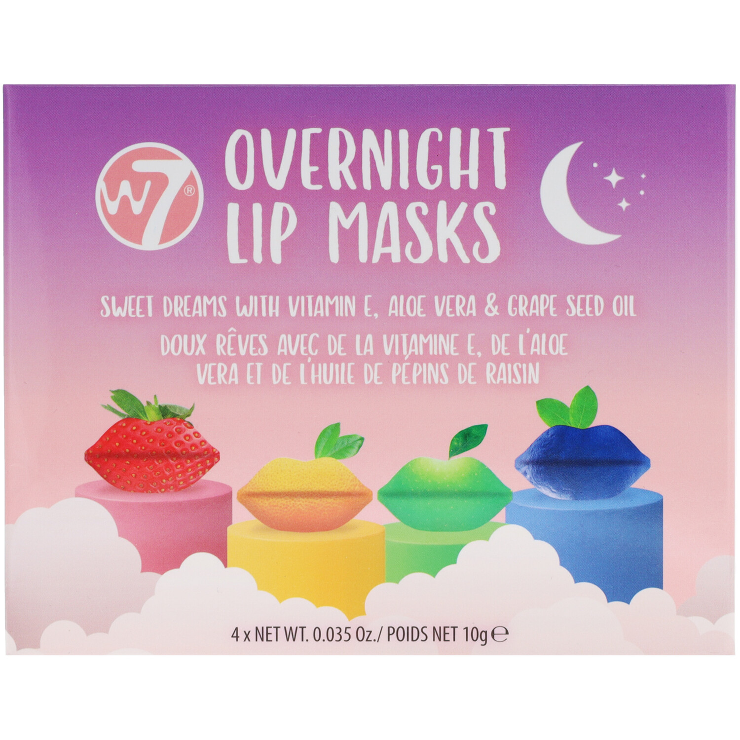W7 4 Piece Overnight Lip Mask Set Image