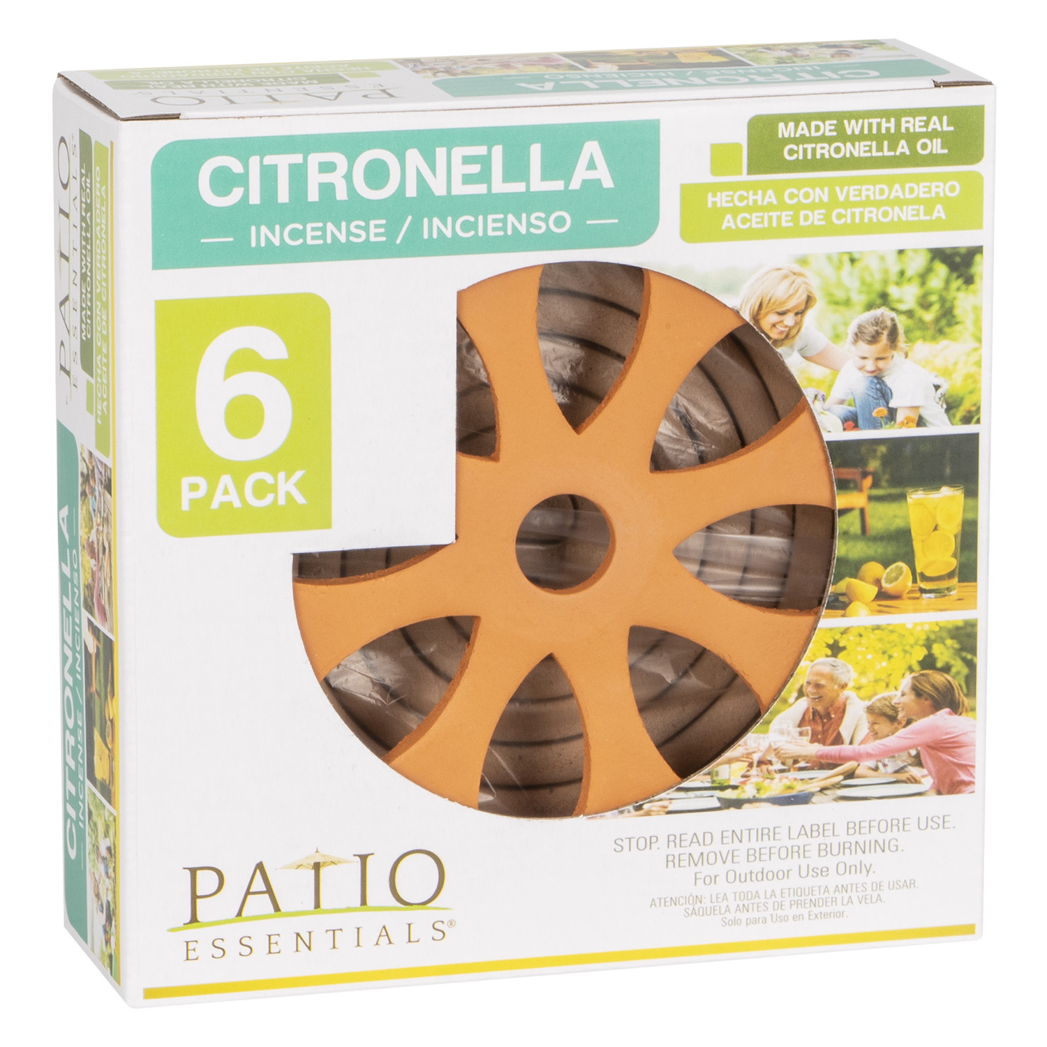 Comfort Shield Citronella Incense with Terracotta Holder - Terracotta Image 1
