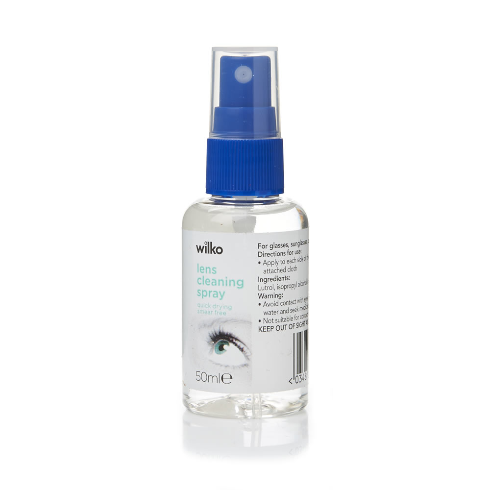 Wilko Lens Cleaning Spray 50ml Image