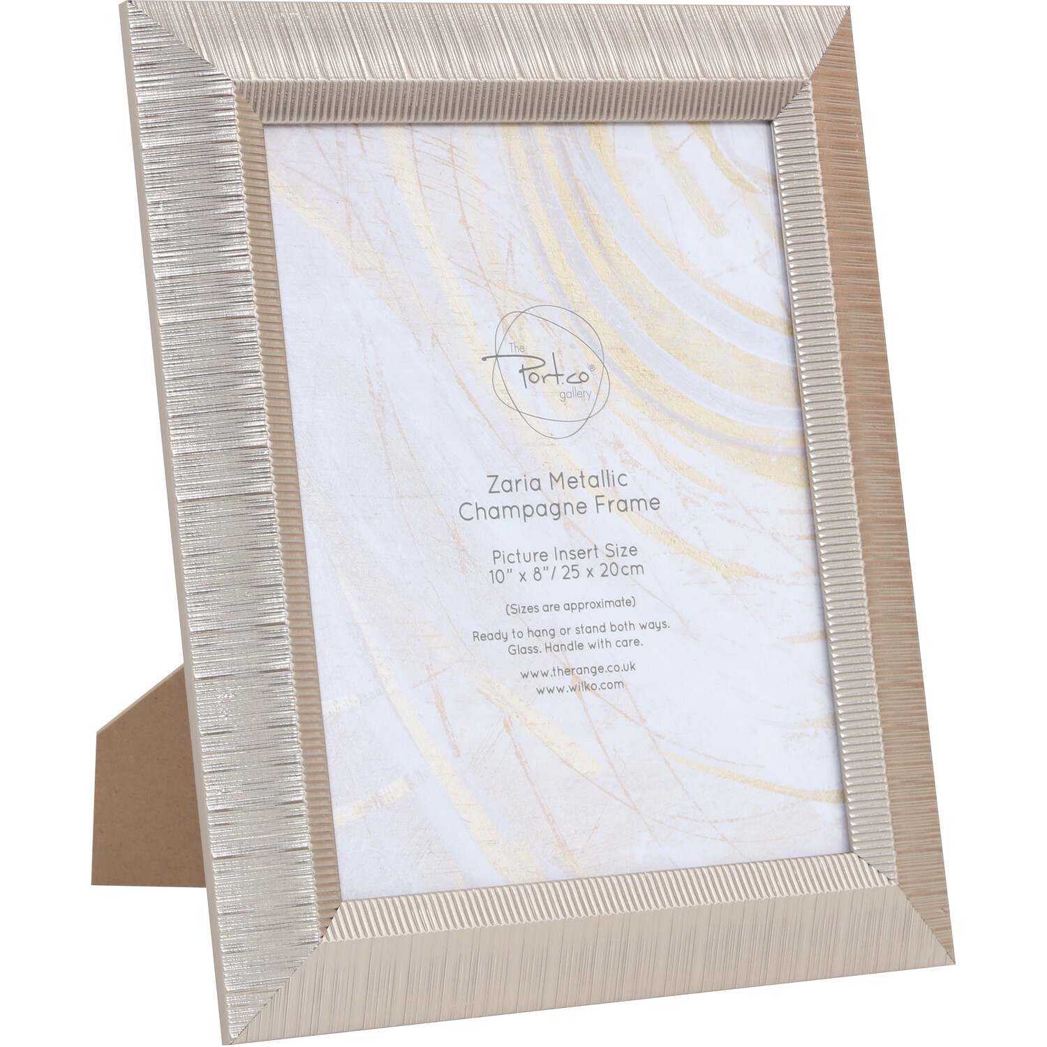 Zaria Metallic Champagne Frame - Gold / 10x8in Image 3