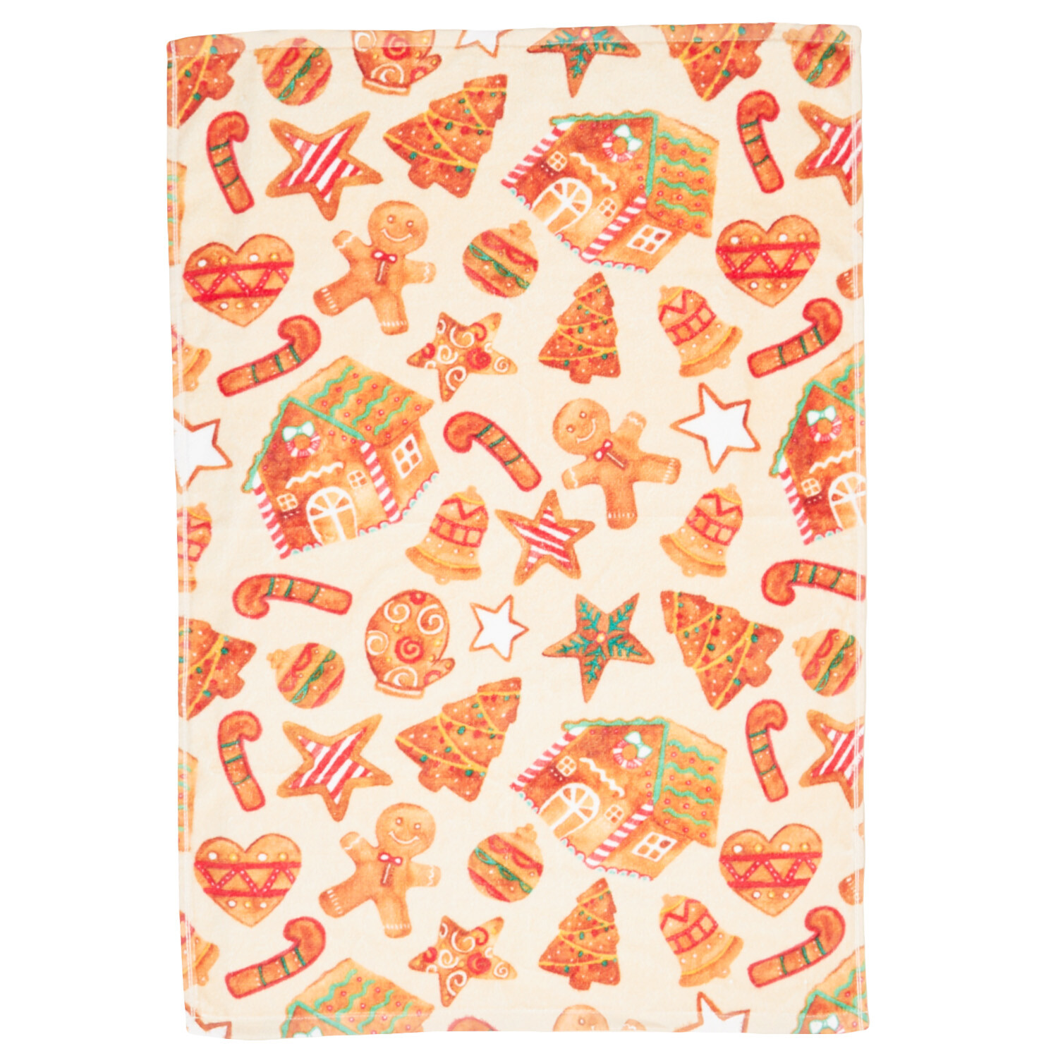 Gingerbread Cookie Hand Towel - Orange Image 1