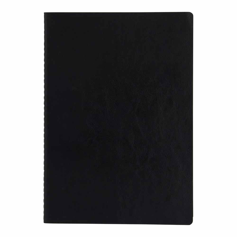 Wilko A4 Leather Finish Notebook Image 1