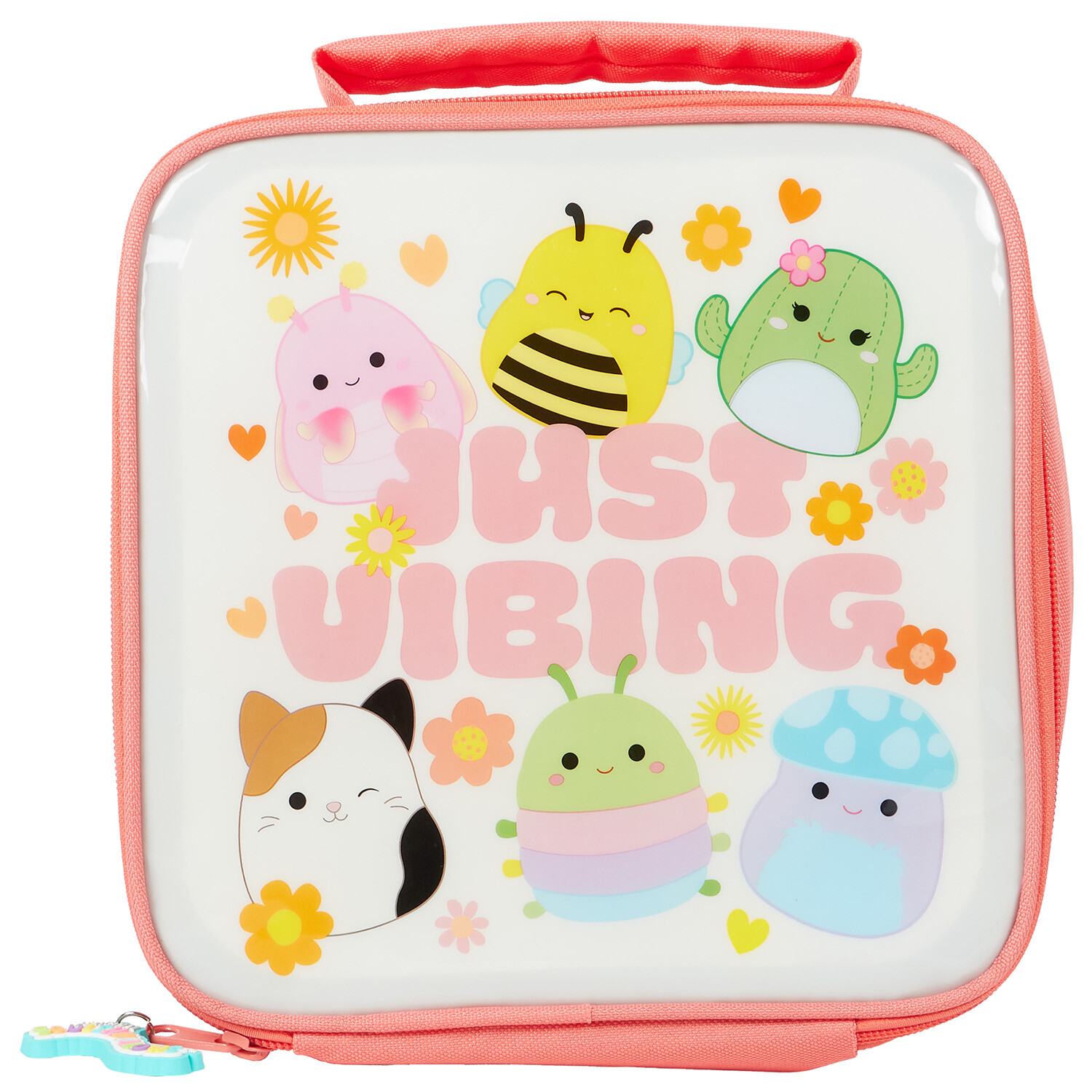 Squishmallows Pink Lunch Bag Pink and White Image 1
