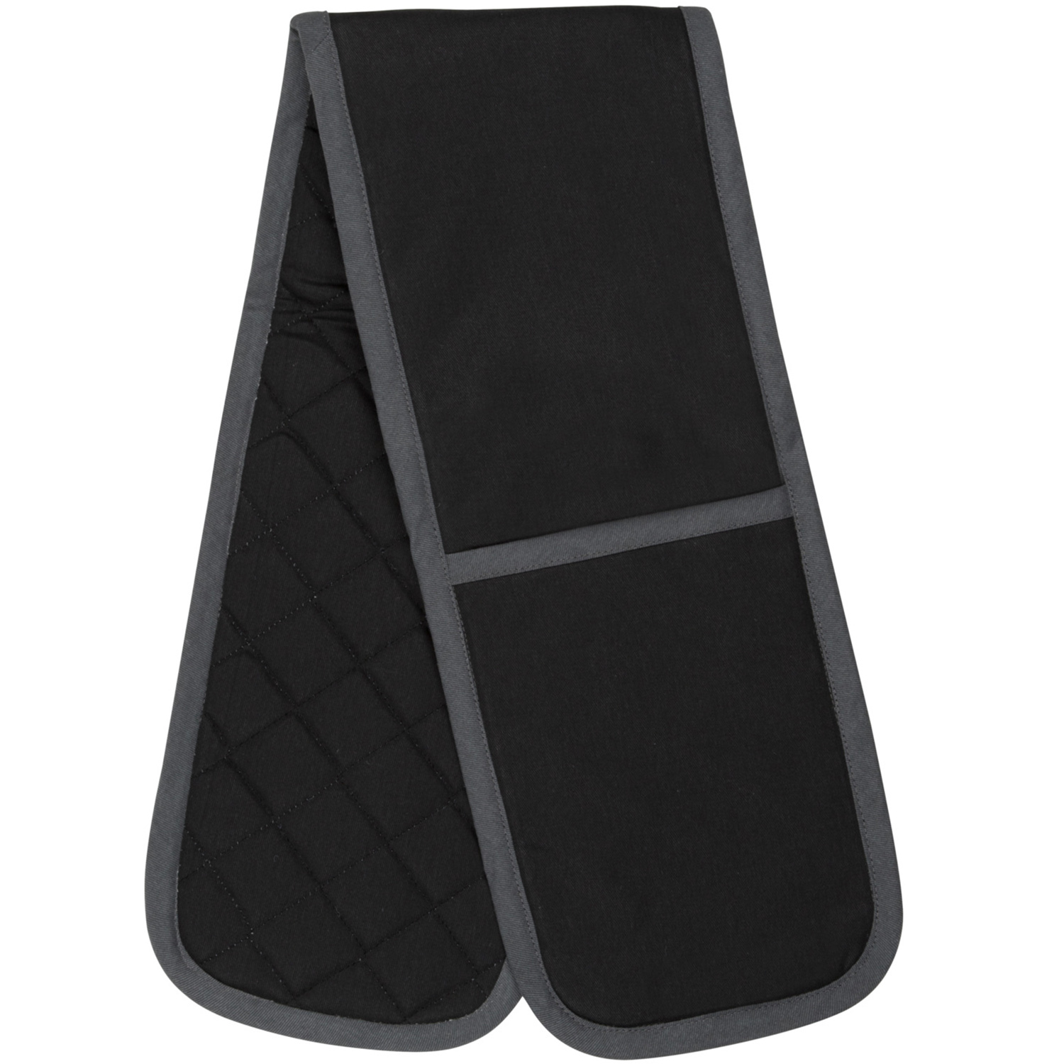 My Home Black Double Oven Glove Image