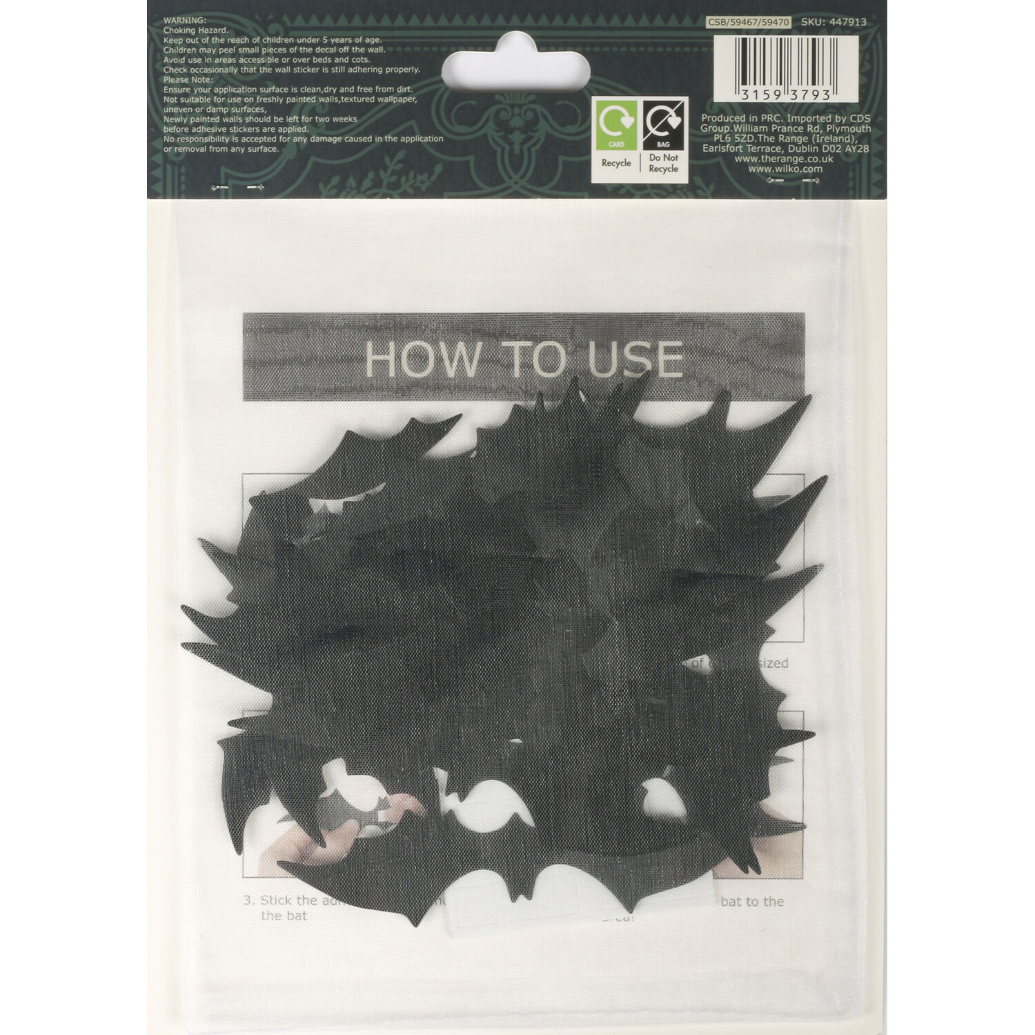 Pack of 30 3D Halloween Wall Decorations Image 5