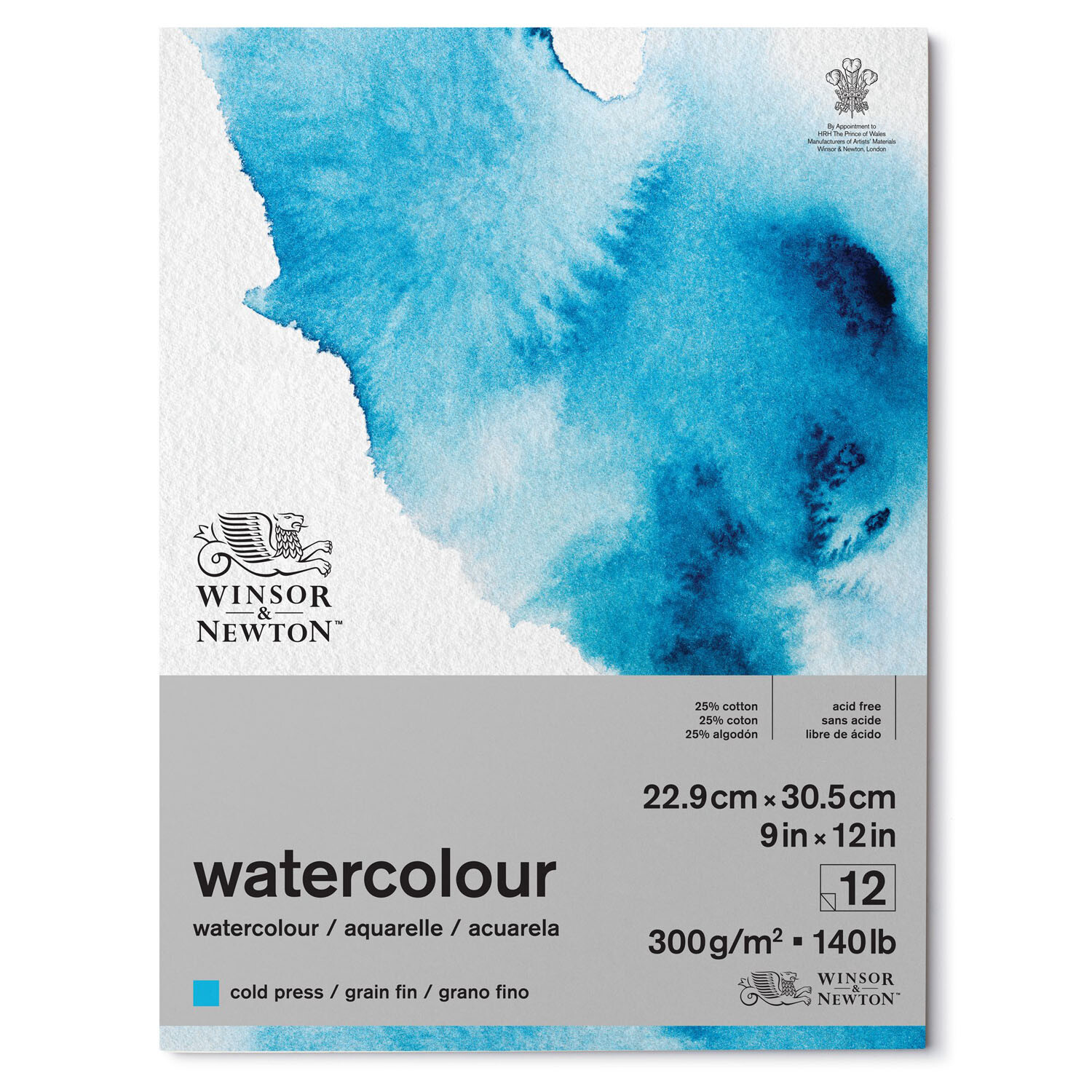 Winsor & Newton Watercolour Cold Press Pad - 22.9x30.5cm Image 1