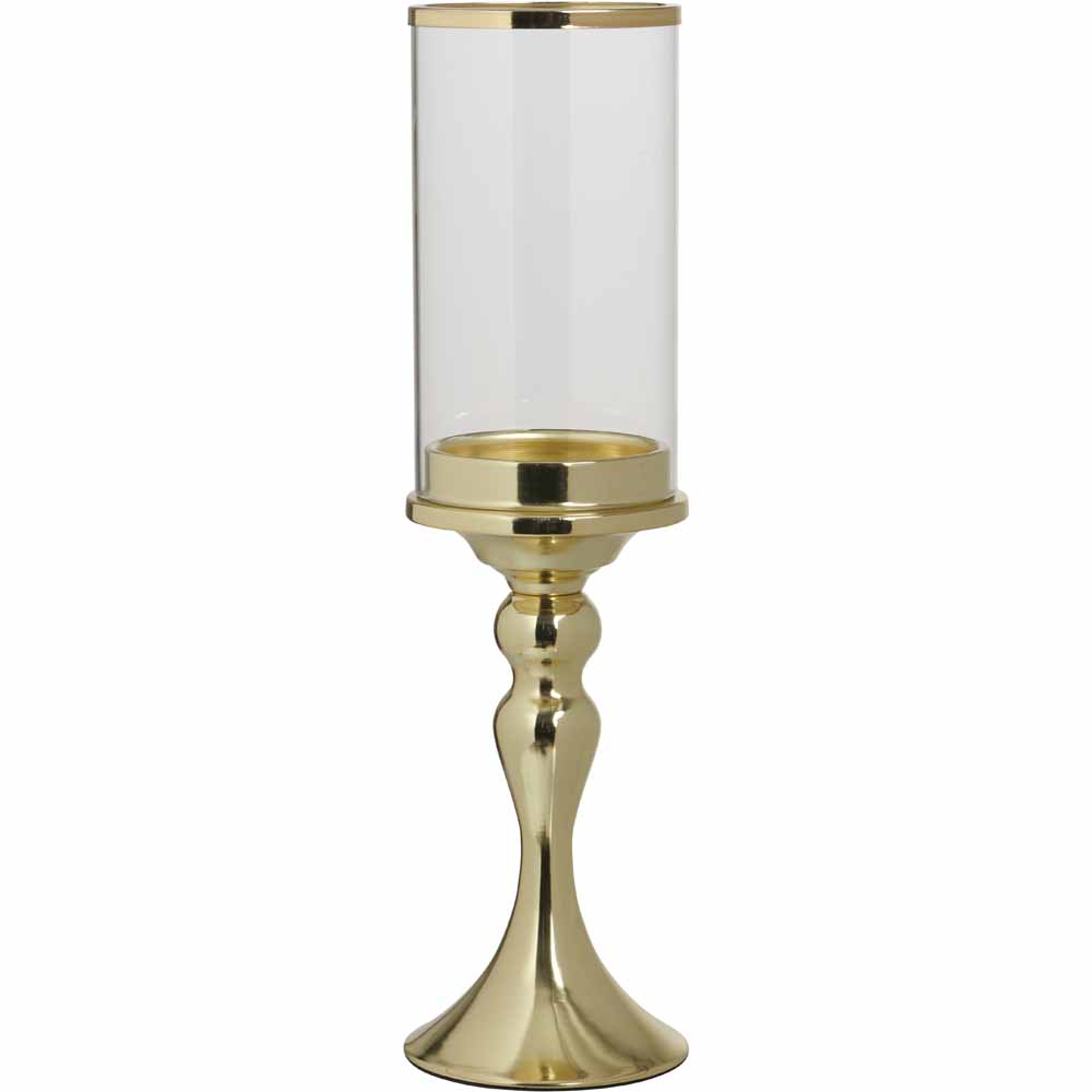 Wilko Gold Glamour Candle Holder Small Image 1