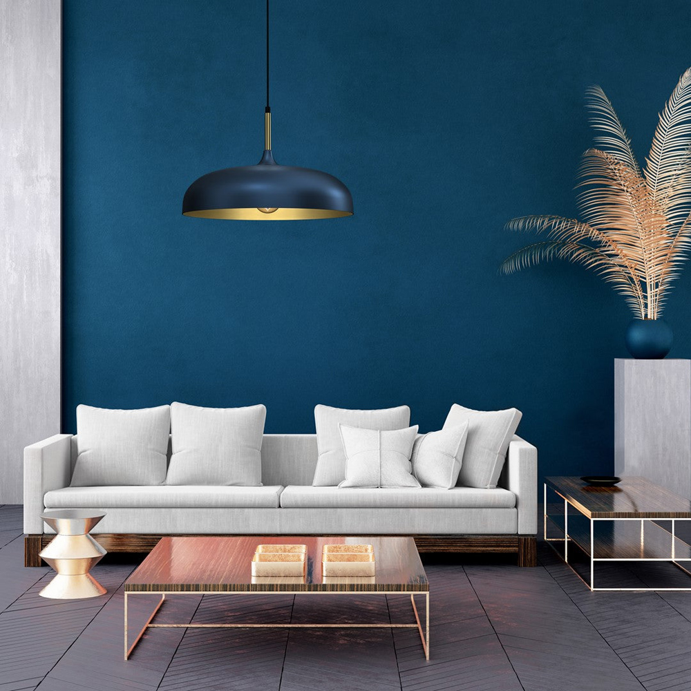 Milagro Lincoln Blue Pendant Lamp 230V Image 4