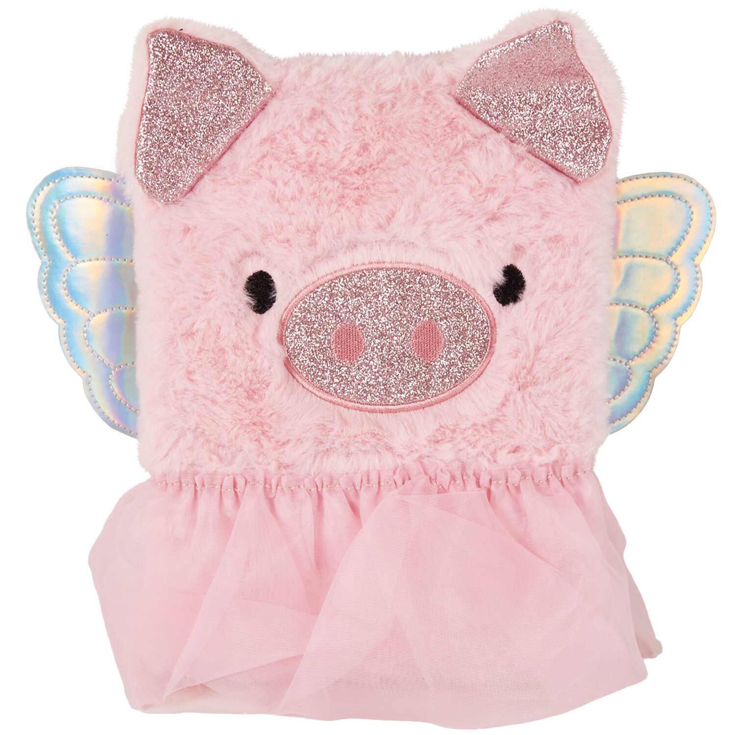 Plush Pig Notebook A5 - Pink Image 1