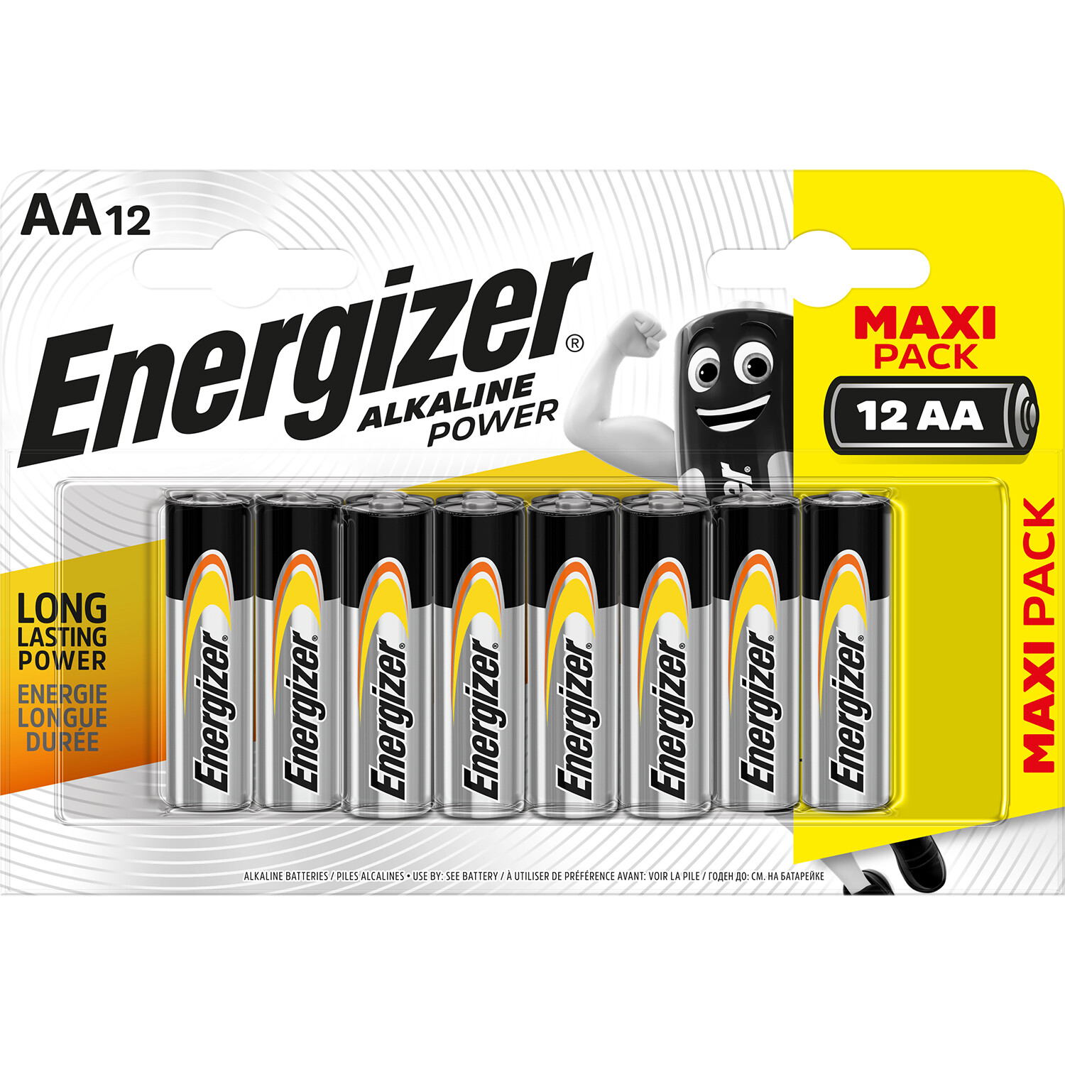 Energizer AA 12 Pack Alkaline Power Batteries Image