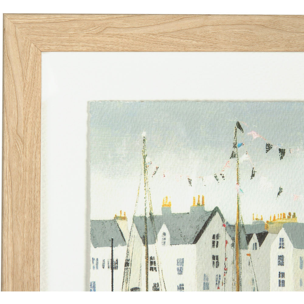 Harbour Side Wooden Framed Art Image 4