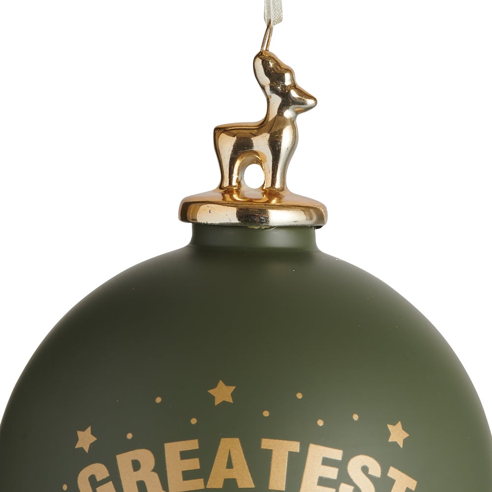Wilko Green Greatest Grandad Bauble Gift Box Image 3