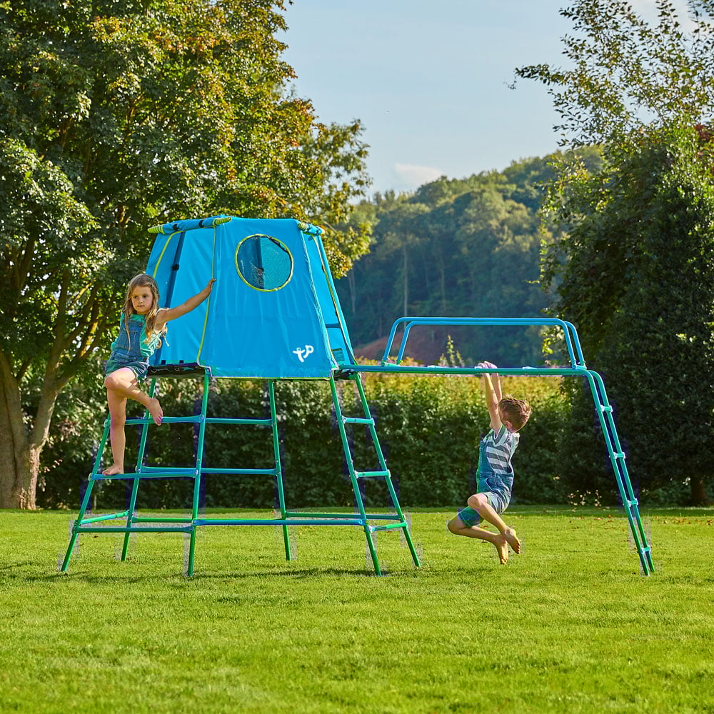 TP Explorer Metal Climbing Frame Set with Jungle Run Blue Image 2