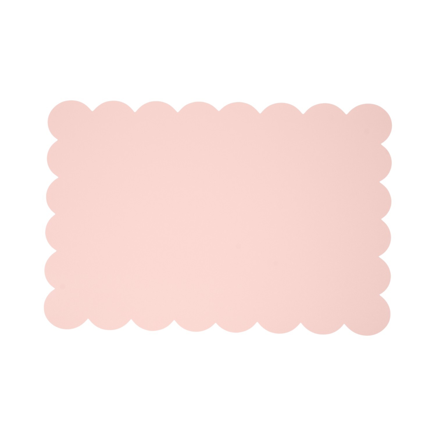 Pack of 4 Scalloped Edge Placemats Pink Image 4