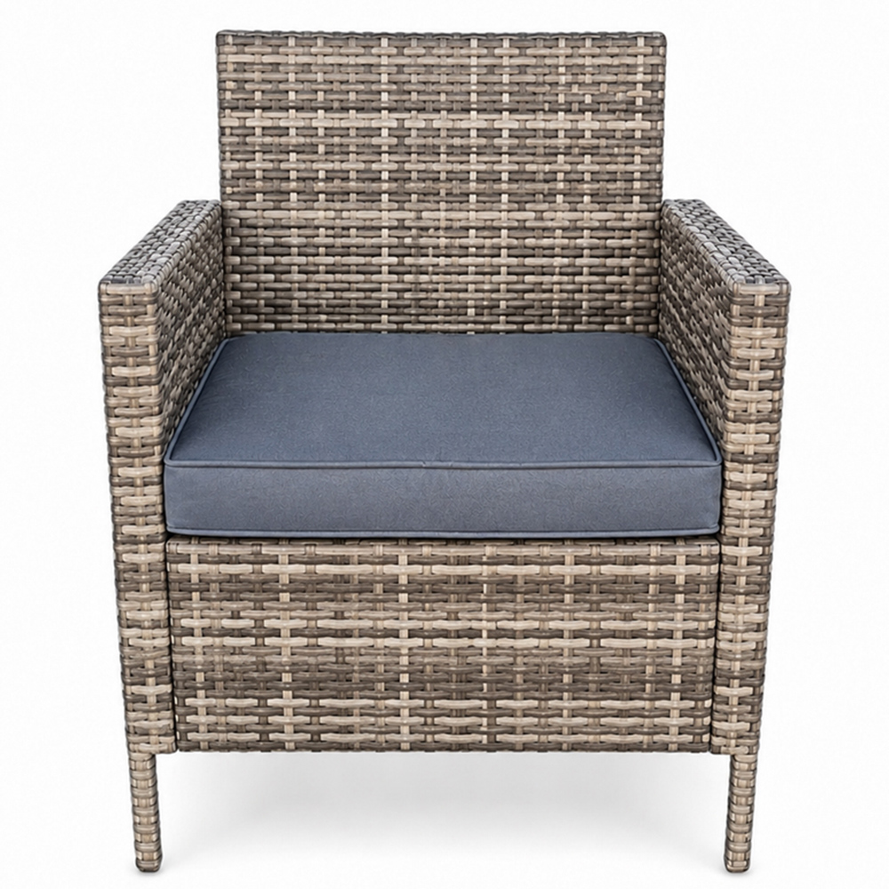 Outdoor Living 6 Seater Rattan Round Firepit Dining Set Image 6