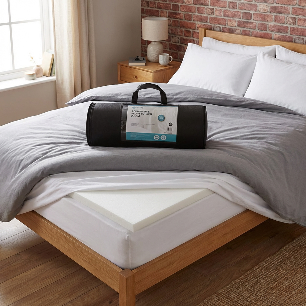 My Home Double Responsive Foam Mattress Topper Image 2