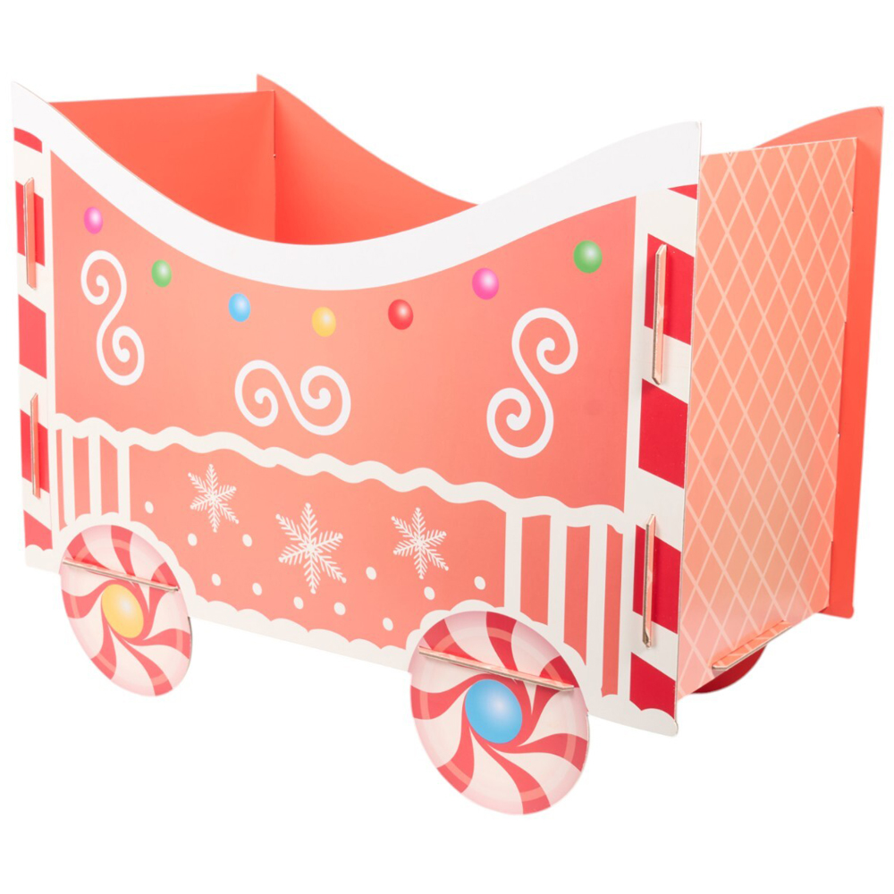 Large Gingerbread Train Gift Hamper Brown Image 6