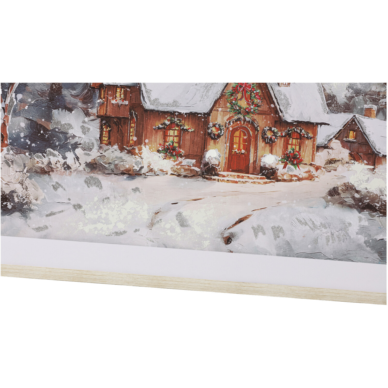 Foiled Snowy Cottage Framed Wall Art Image 4