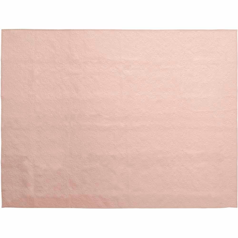 Wilko Blush Velvet Pinsonic Throw 150 x 200cm Wilko