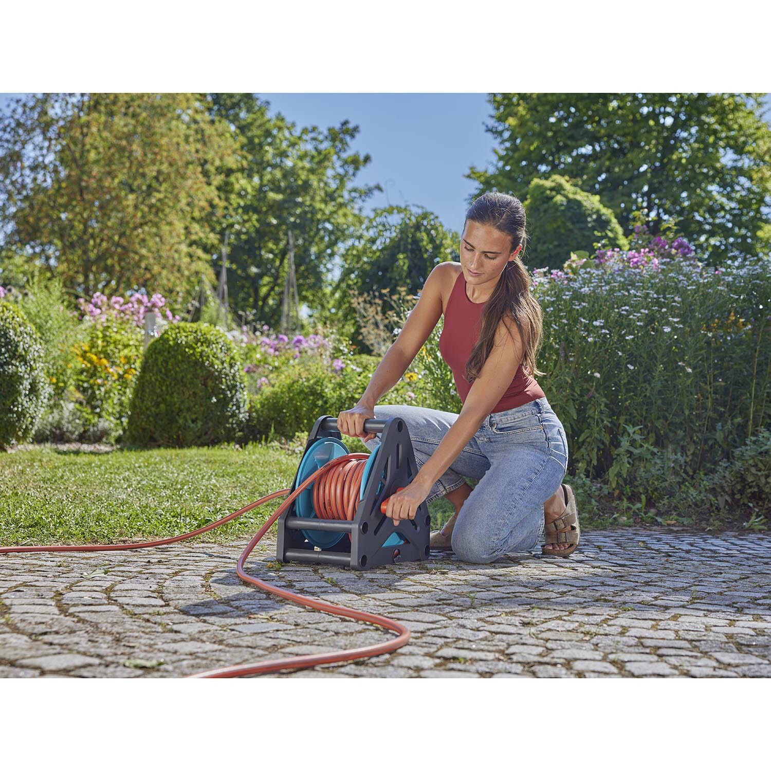 Garden Hose Reel Set Image 3