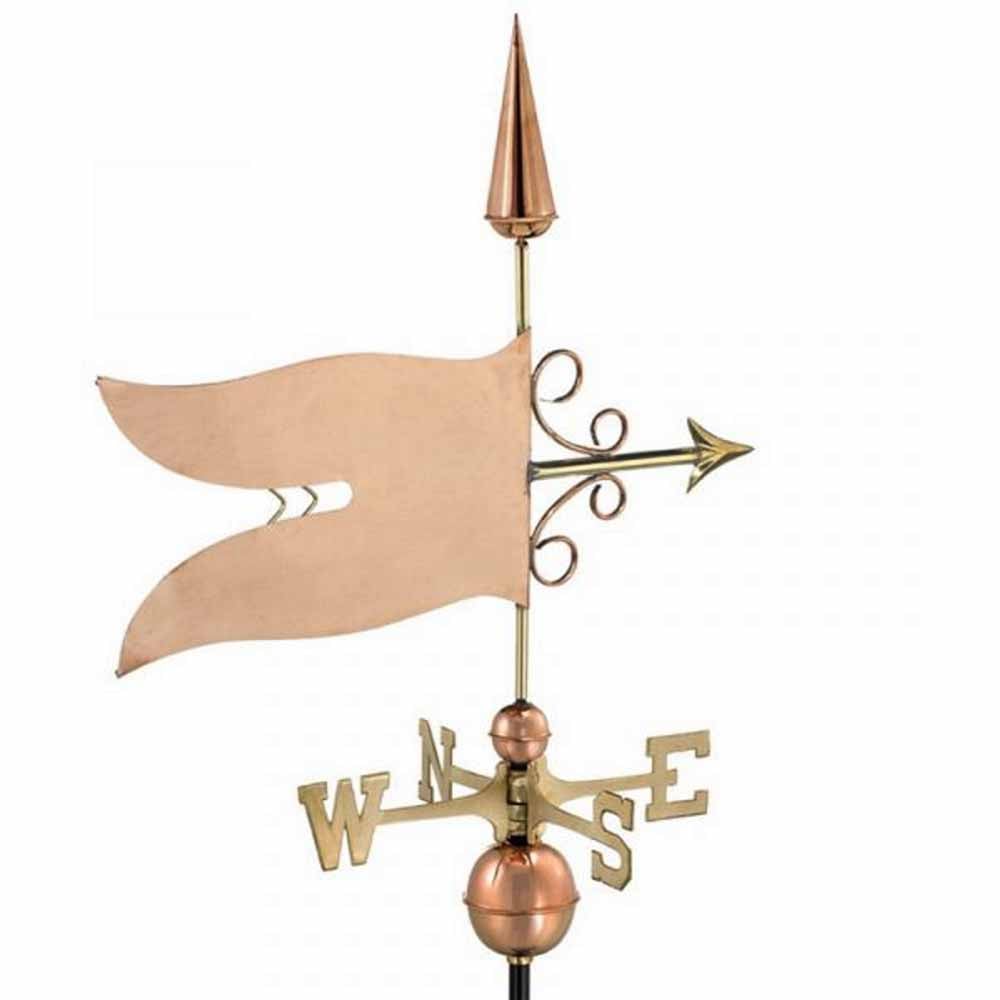 Espira Banner Farmhouse Copper Weathervane Image 1