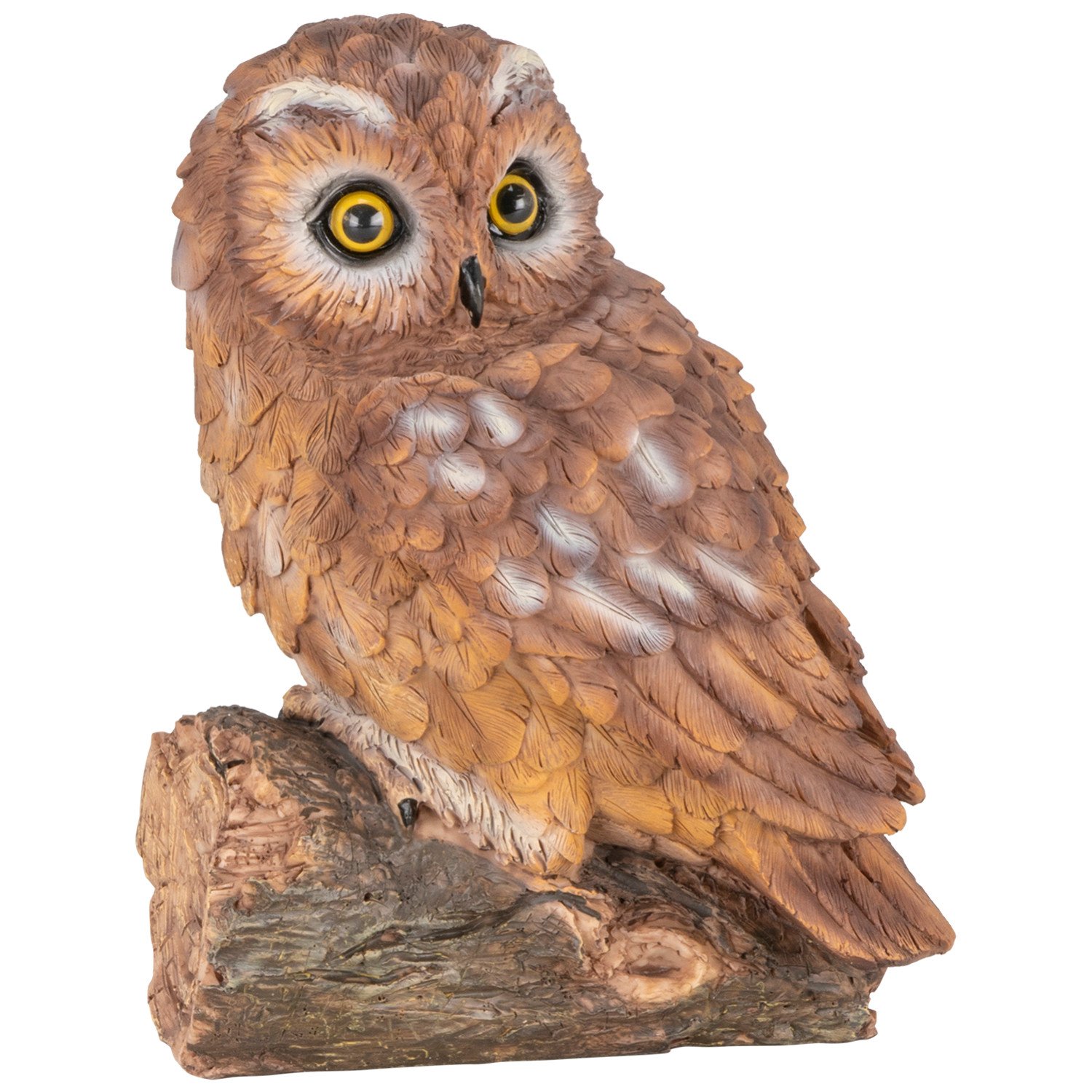 Tawny Owl Garden Ornament - Brown Image
