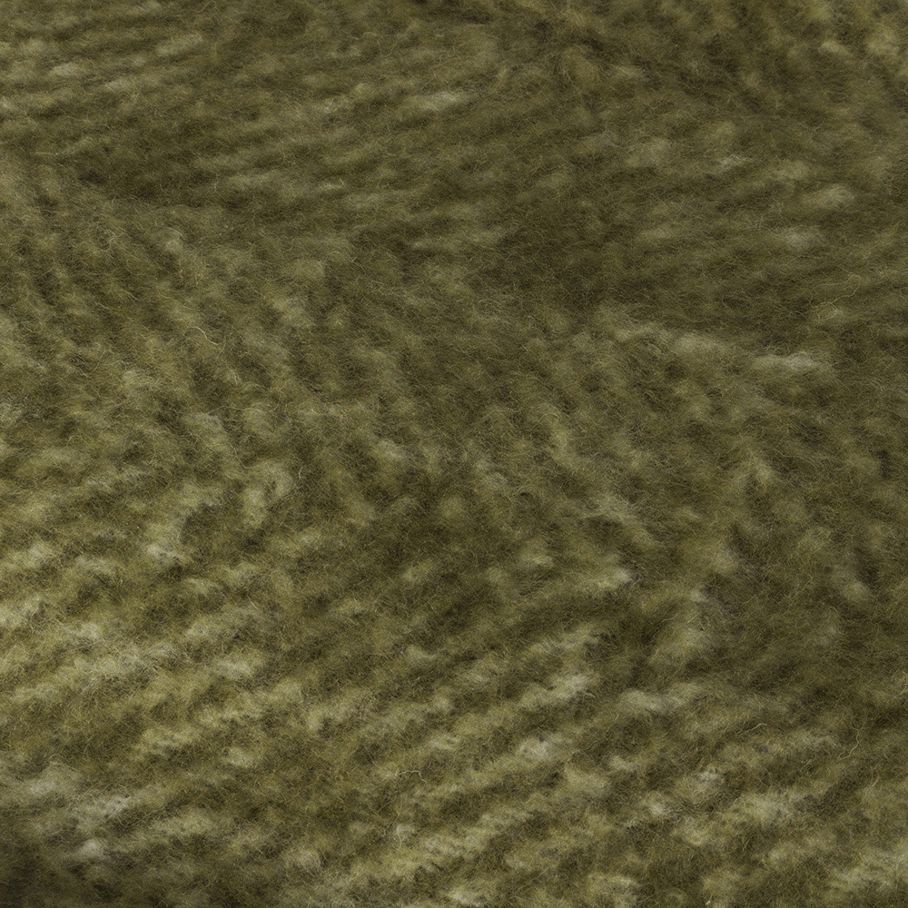 Yard Rawton Natural and Moss Green Ombre Herringbone Throw 130 x 180cm Image 3